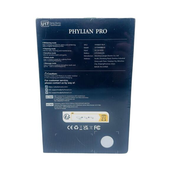 Phylian Pro U17 Series Sonic Rechargeable Electric Toothbrush - Picture 2 of 2